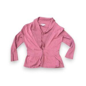 New York & Company Pink Cardigan Sweater